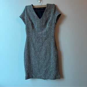 Banana Republic Gray Tweed Mini Dress
